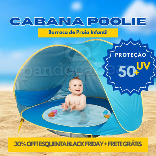 CABANA POOLIE BEACH® - Barraca de Praia Infantil UV com Piscina