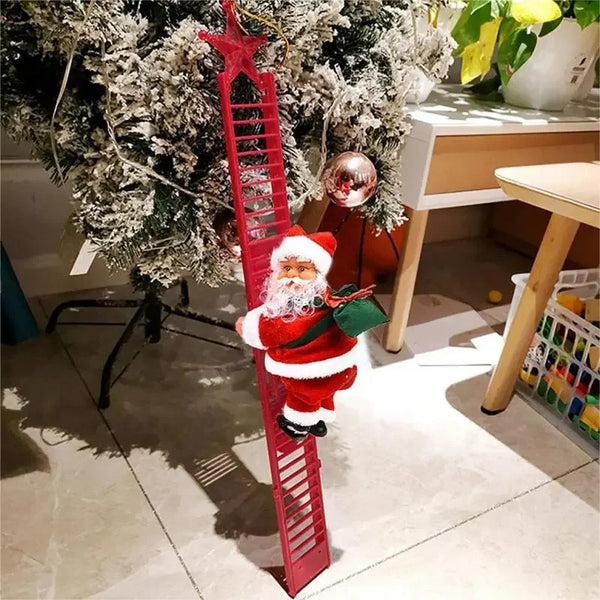 Boneco Papai Noel- Elétrico com decoração de escada