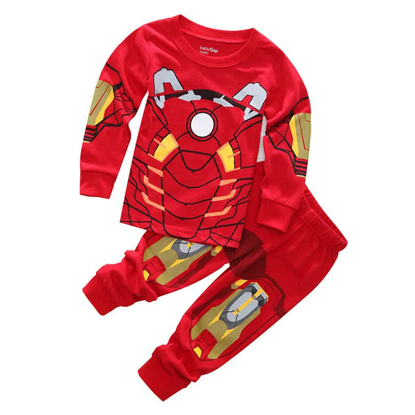 Pijama Infantil Homem de Ferro Em Cotton  - Tam 2 A 7 Anos