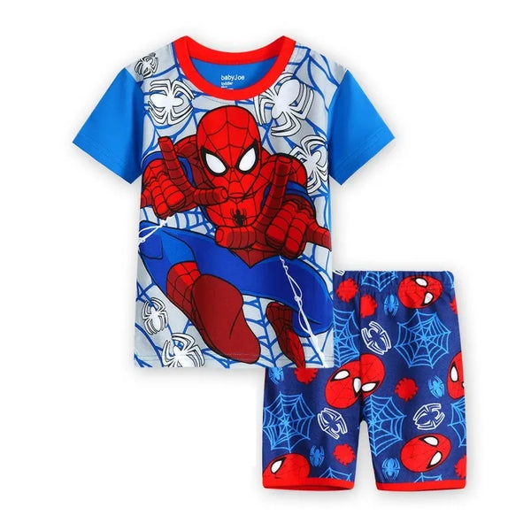 Pijama Curto Infantil Estampa Homem Aranha - Tam. 2 a 7 anos